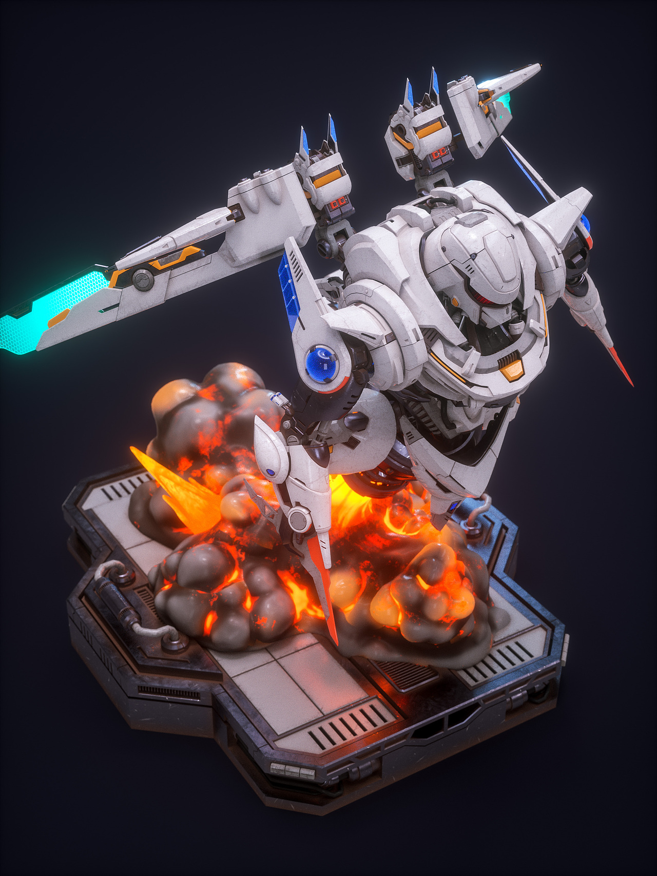 机动毒刺机型设计