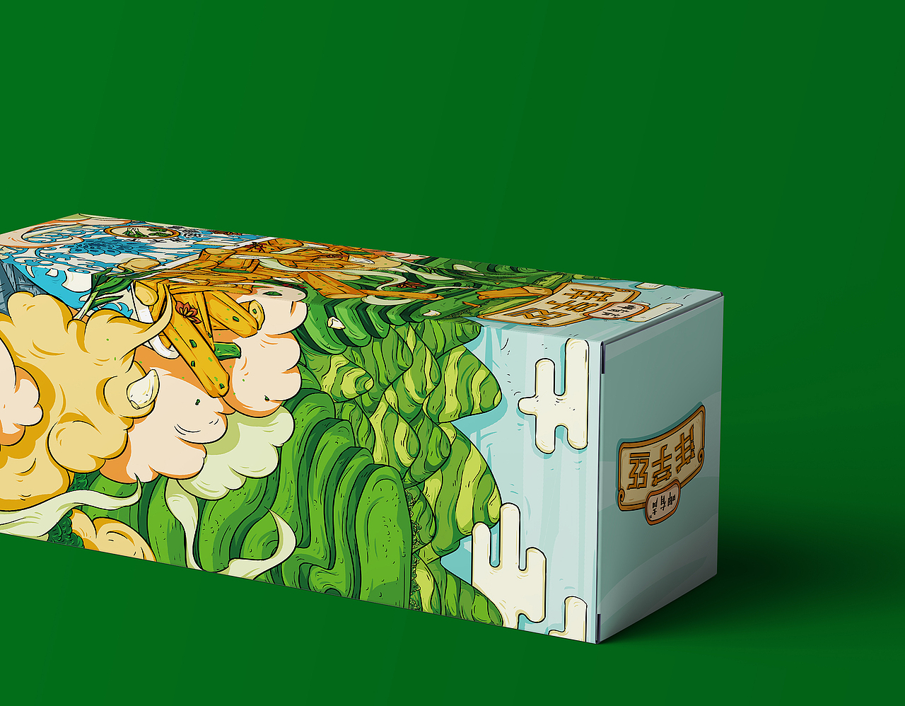 国潮插画包装土豆丝(图ZMjYzODIwMzY0) - 品牌 - 站酷设计师朝鹿文化品牌设计原创素材 - 站酷ZCOOL