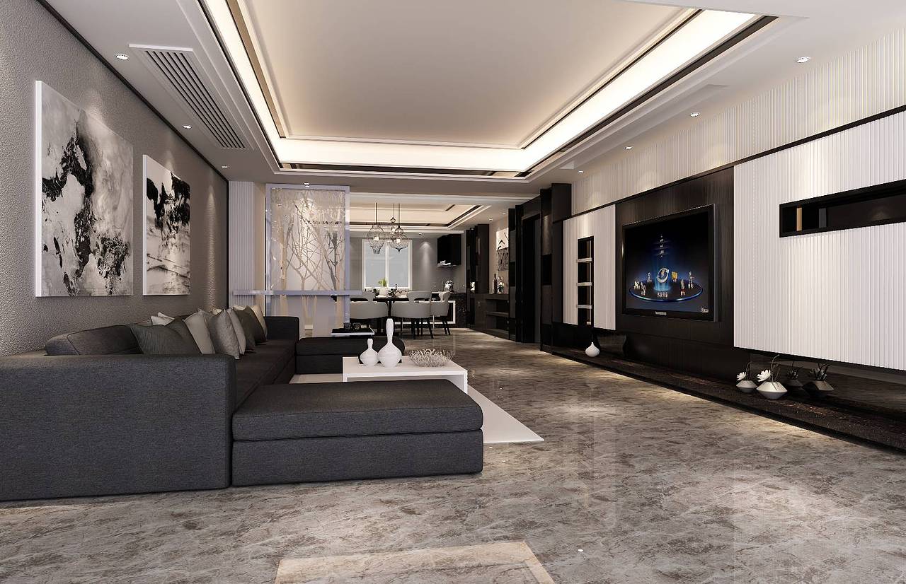 慕府:有一种美,叫实景比效果图美——极致黑白灰现代简约风