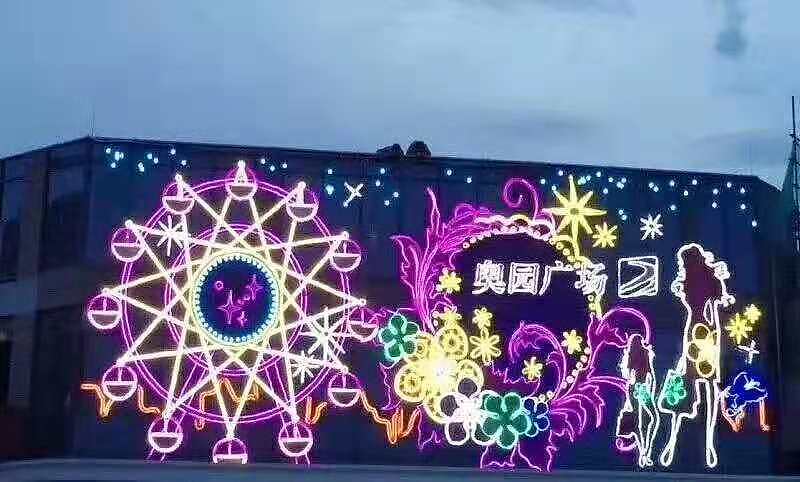 玻璃幕墙灯饰画厂家中山铭星专业定制