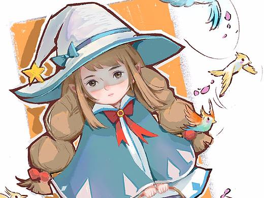 procreate绘制小魔女的日常系列