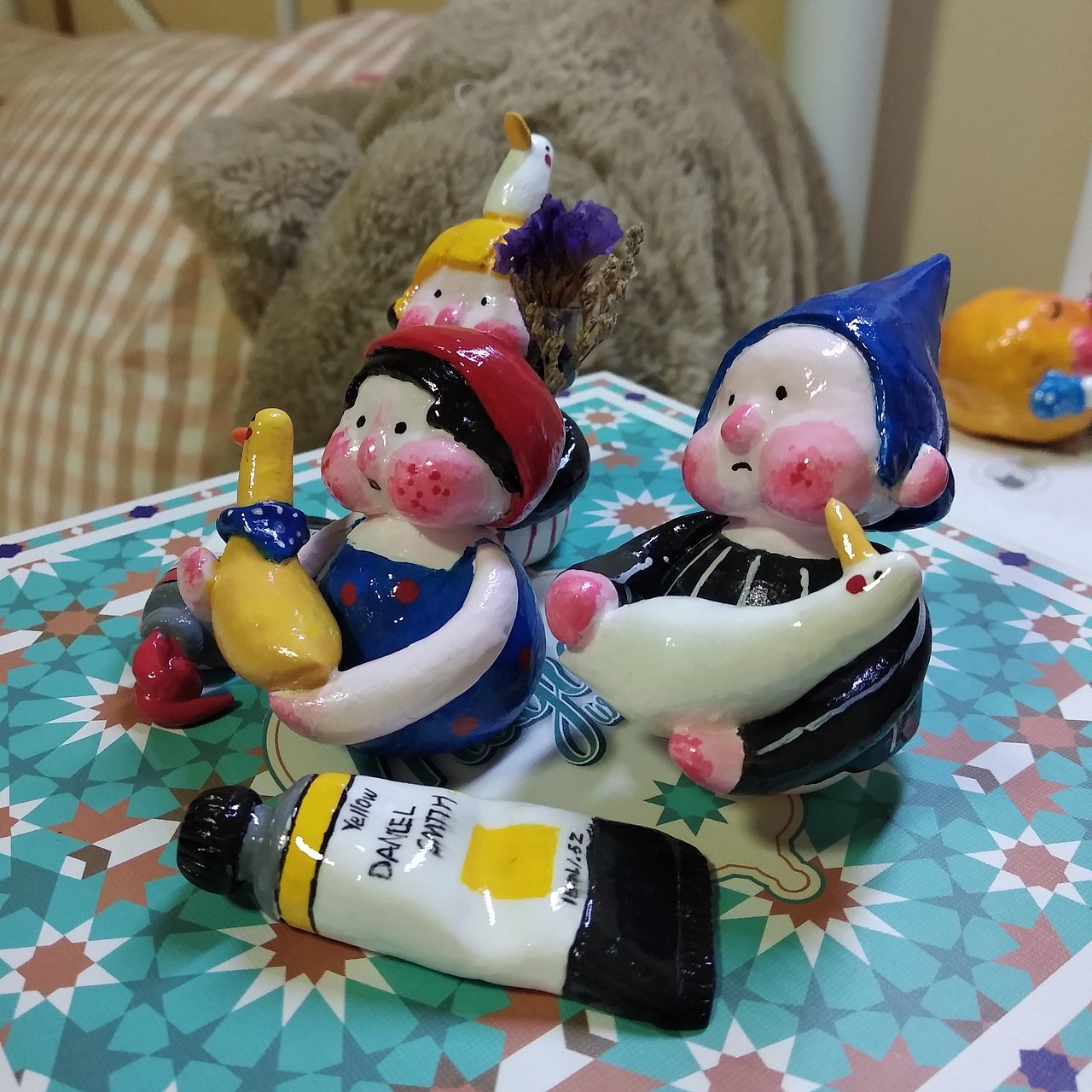 石粉粘土创作|手工艺|手办/模玩|一棵奶糖su_原创作品-站酷zcool