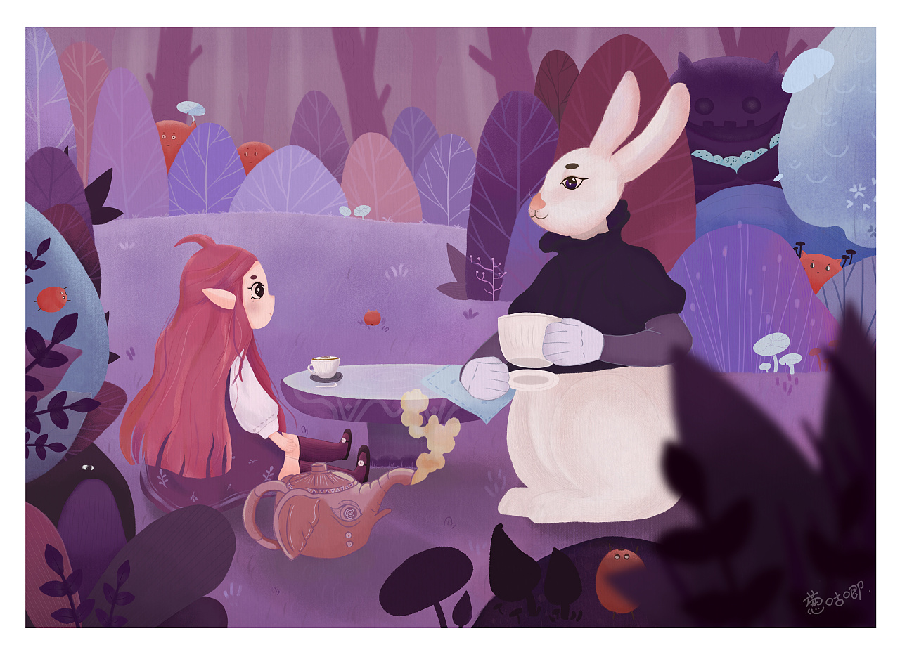 听你诉说|插画|创作习作|葱咕唧 - 原创作品 - 站酷 (zcool)