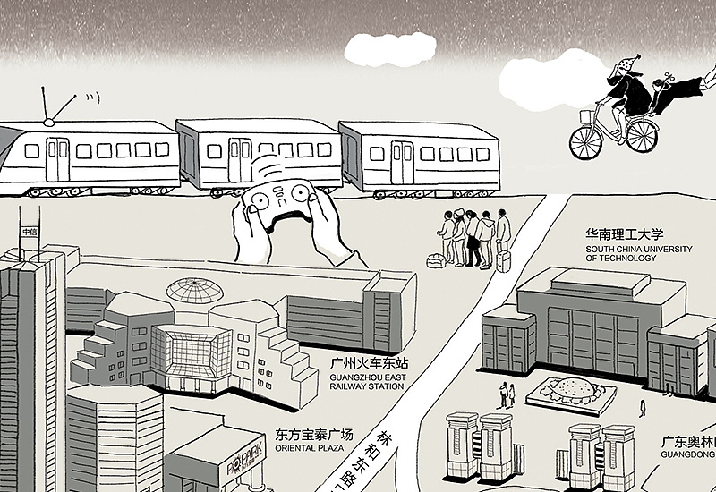 广州创意手绘地图