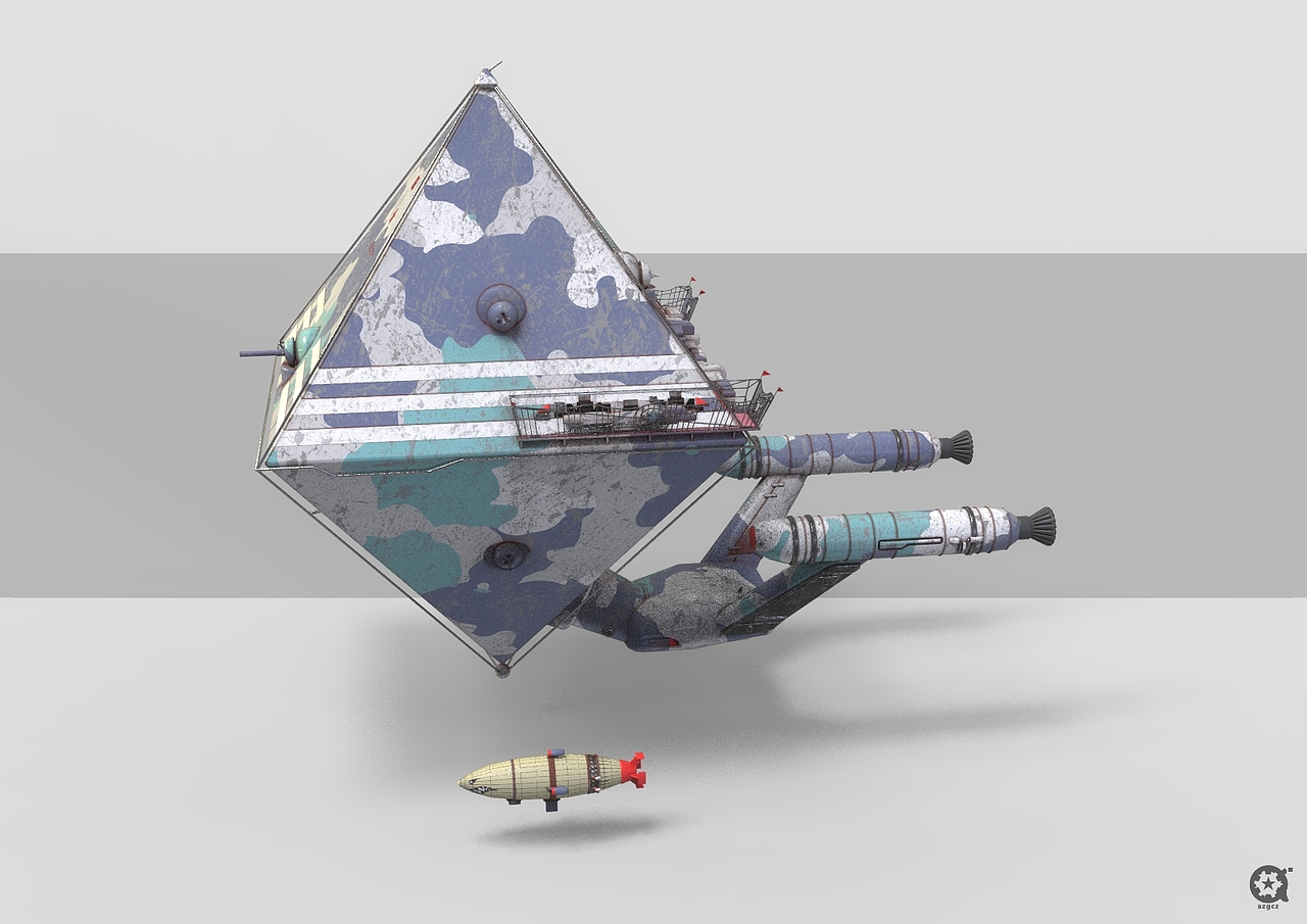 ussr人造雷天使二型ssmat18a原型机浮空要塞