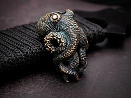 顯若工作室刀墜作品------克魯蘇章魚