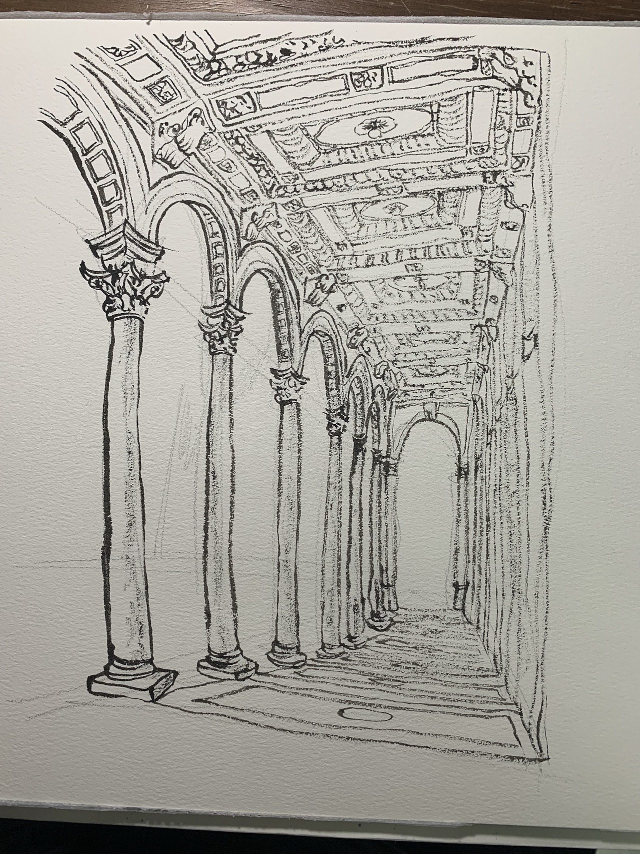 米兰大教堂侧廊建筑（图ZMTg5MjA4ODY4） - 绘画 - 站酷设计师大吉大力原创素材 - 站酷ZCOOL