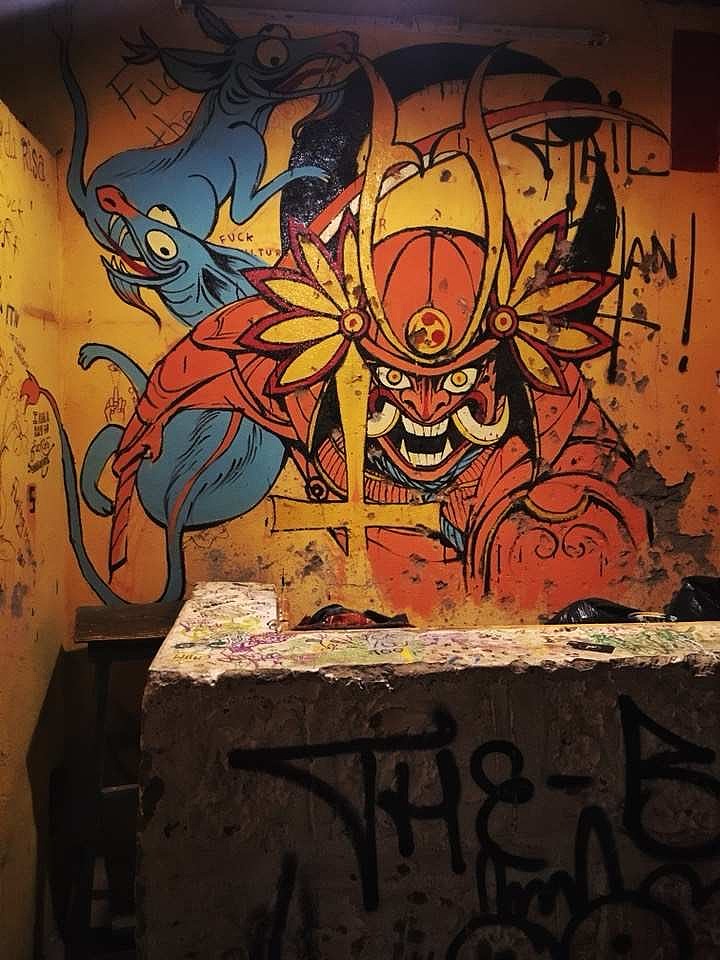 samurai日本武士墻繪作品（圖ZMjMyMjE5NTI4） - 新銳潮流插畫 - 站酷設(shè)計(jì)師5iveee原創(chuàng)素材 - 站酷ZCOOL