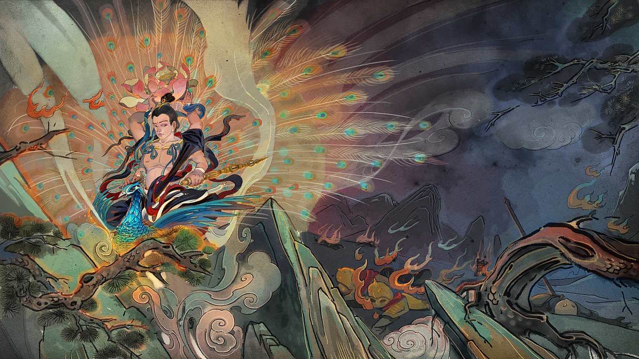 《拾莲》莲羊十周作品集锦 水墨·cg·岩彩