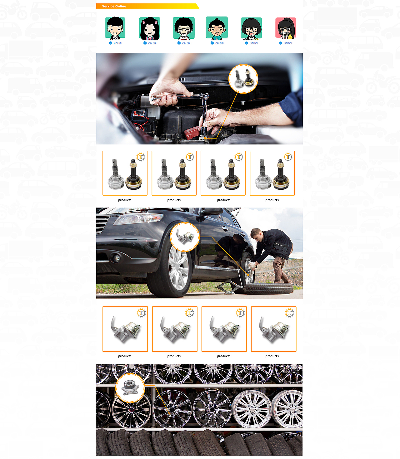 汽车配件旺铺首页（图ZODkxMDM0NzI=） - 电商 - 站酷设计师杨大橘原创素材 - 站酷ZCOOL