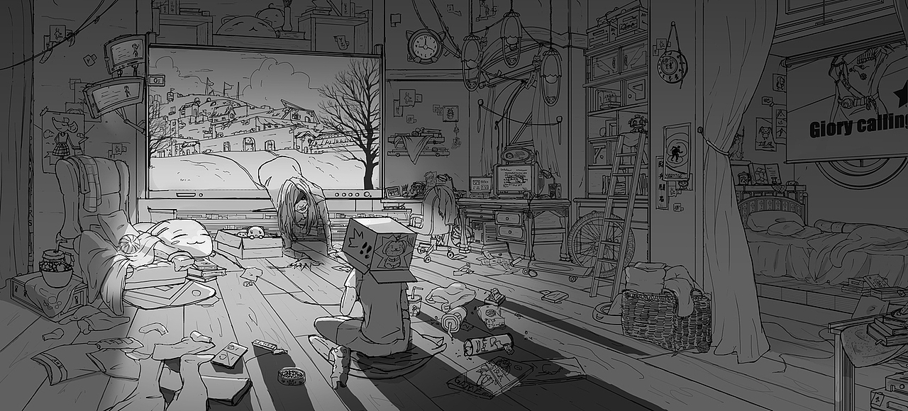 午夜貞兇（圖ZOTk2NDE4NDg=） - 游戲原畫 - 站酷設(shè)計師蘇和_原創(chuàng)素材 - 站酷ZCOOL