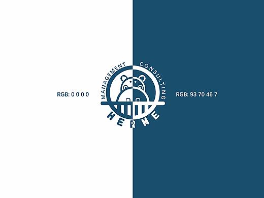 【河马】学院风格logo