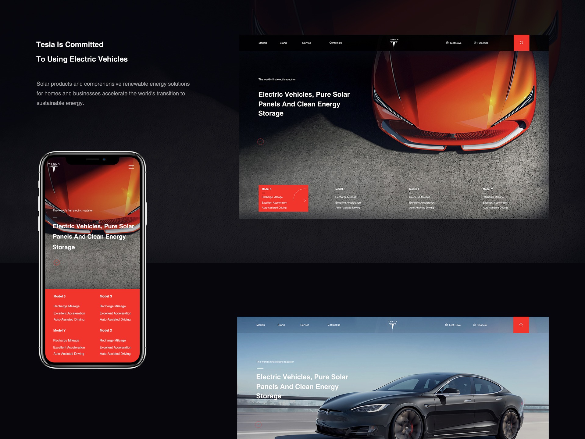 Tesla Automobile official website