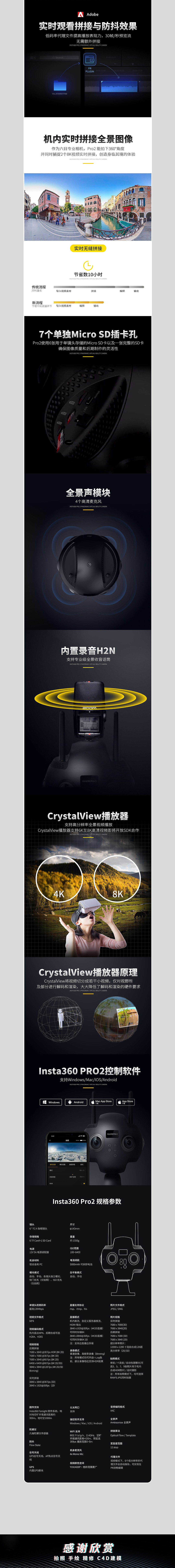 Insta360'Pro-2全景相机