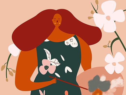 人与自然系列插画