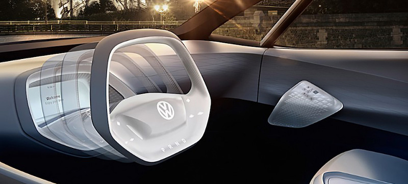 大众汽车的电动id概念车沃尔沃概念26宝马概念变形机器人方向盘无方向