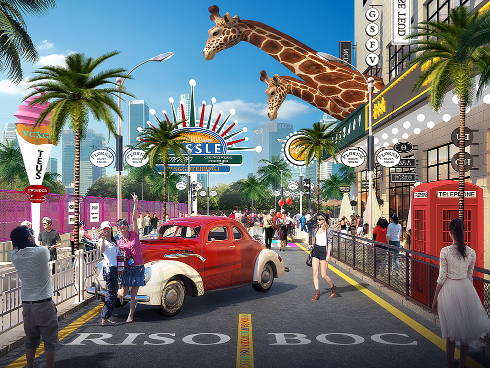 广州空间装饰 网红商业拍摄商业街装饰设计与施工（图ZMjYyMjkzNzQ0） - 商业空间设计 - 站酷设计师核美品牌策划设计原创素材 - 站酷ZCOOL