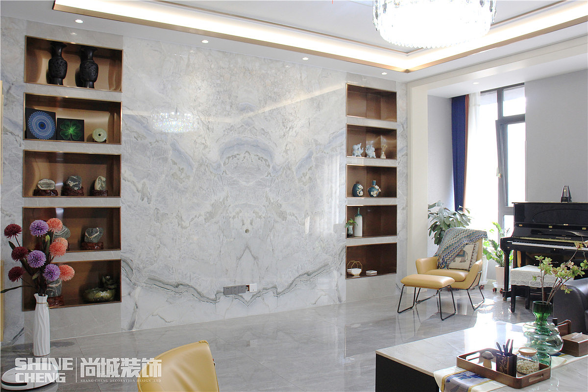 泰安五矿·万境水岸小区别墅现代轻奢风格实景案例（图ZMjMzNzYzODgw） - 家装设计 - 站酷设计师泰安尚城装饰原创素材 - 站酷ZCOOL