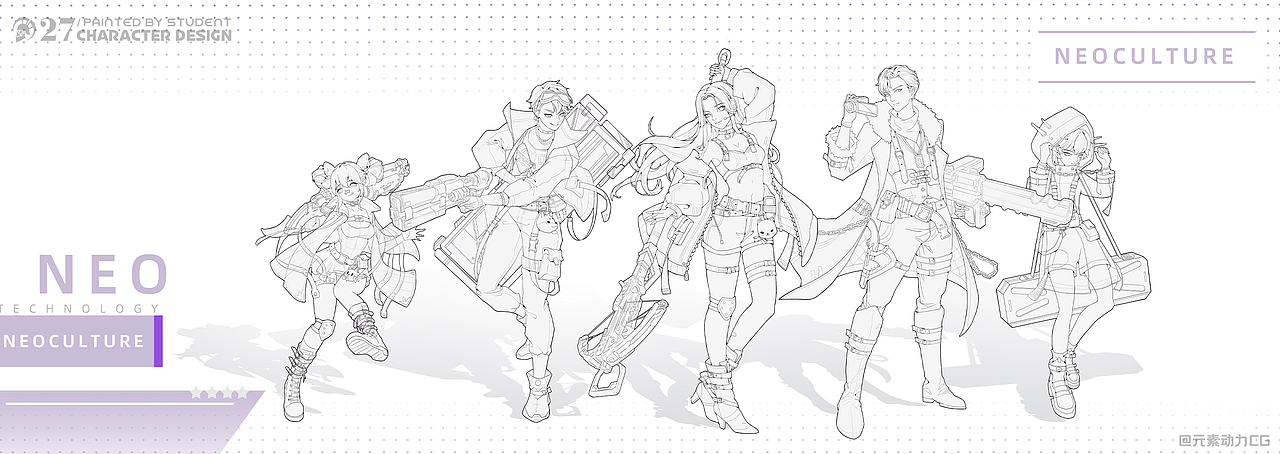 元素动力 | 学员角色设计小稿作业vol.I（图ZMjU5MjUxOTcy） - 创作习作 - 站酷设计师元素动力CG原创素材 - 站酷ZCOOL