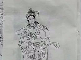 毛笔线稿