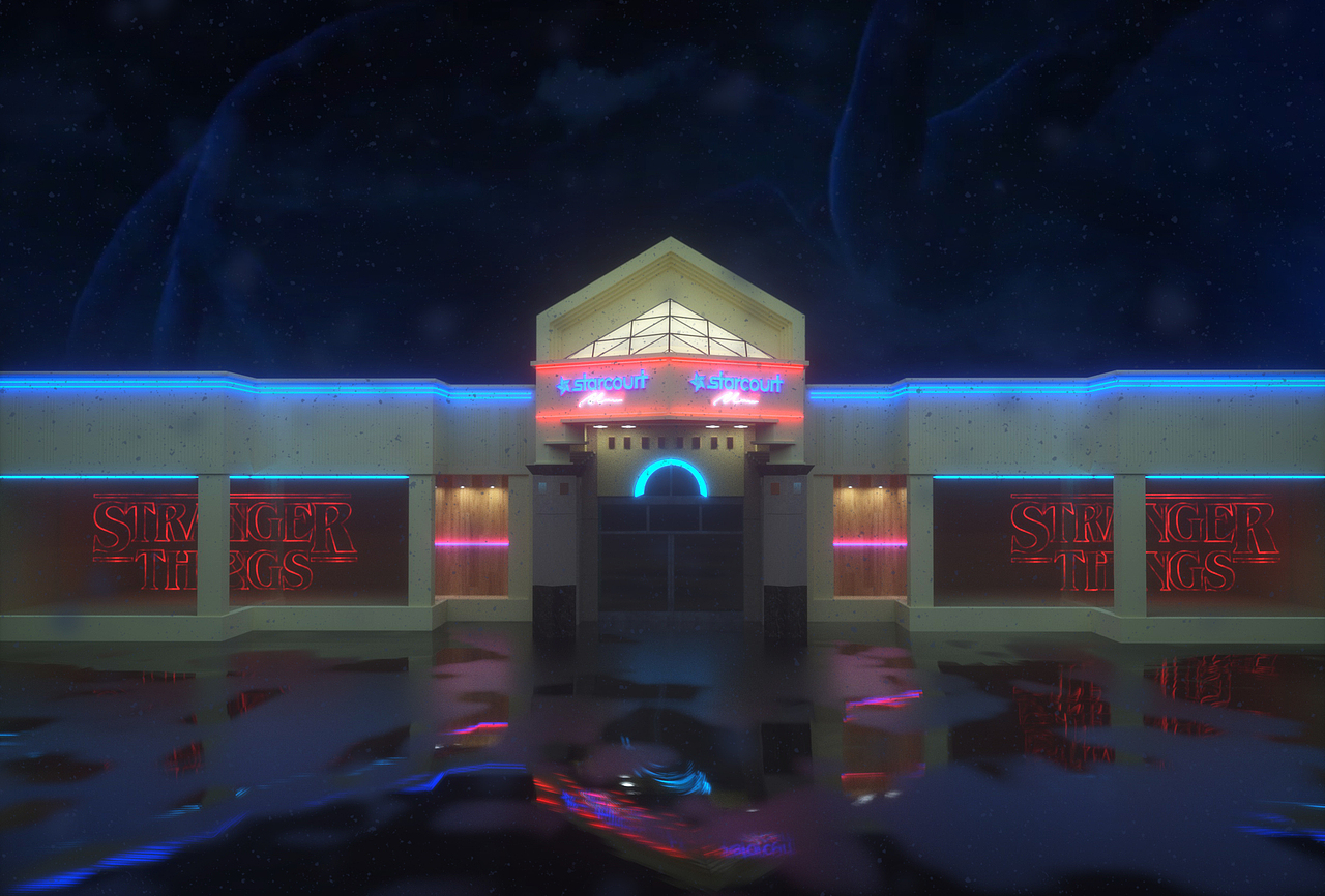 怪奇物語 第三季 c4d渲染練習(xí)（圖ZMTczMzA1MjI4） - 場景 - 站酷設(shè)計(jì)師難受的鼻毛原創(chuàng)素材 - 站酷ZCOOL