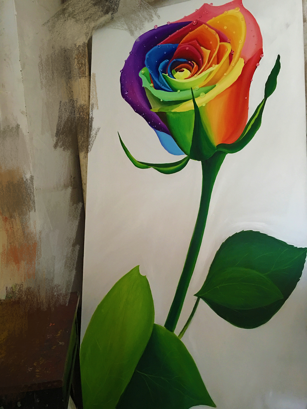 彩色玫瑰花（圖ZNTQ3NzU4NzI=） - 繪畫 - 站酷設(shè)計(jì)師奮斗小美妞原創(chuàng)素材 - 站酷ZCOOL