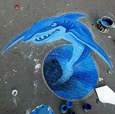 脚下的井盖变了样，它是你可以想象到的任何3D艺术美化（图ZOTYxNDE4MDA=） - 景观设计 - 站酷设计师北京金盛博创3D画原创素材 - 站酷ZCOOL