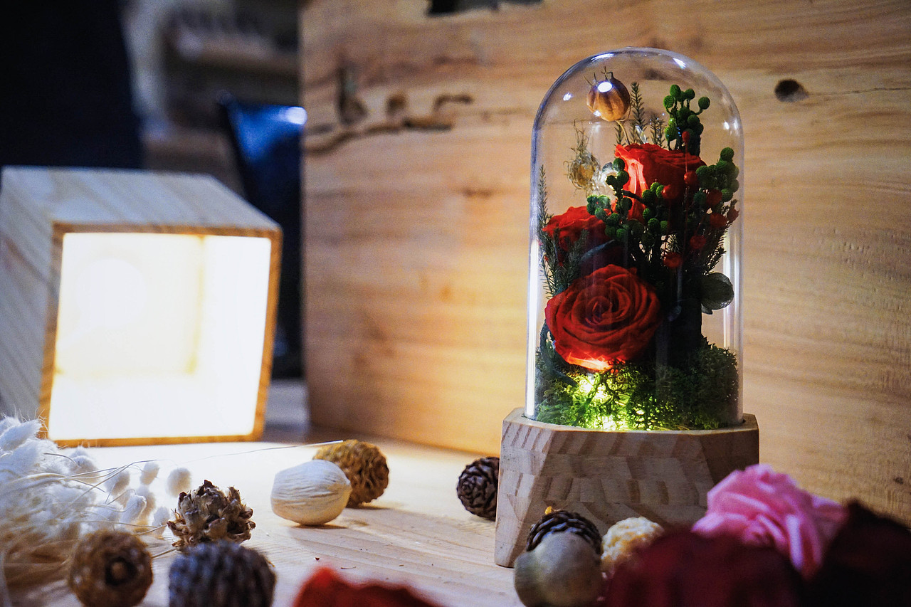 如果没有你的爱，她只是一朵平凡的玫瑰——小王子玫瑰花灯（图ZNzE5ODA5MDA=） - 其他手工艺 - 站酷设计师易乐木艺原创素材 - 站酷ZCOOL