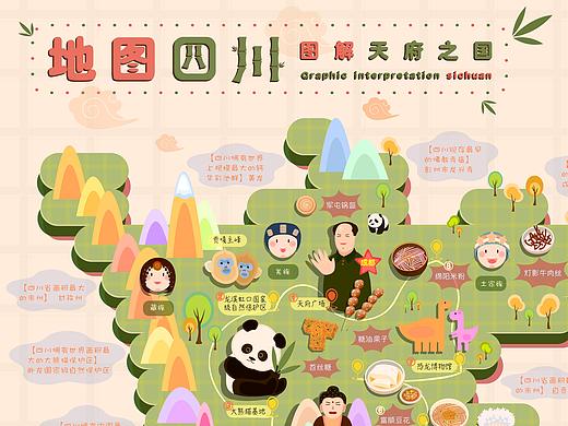 地图四川 信息图表设计