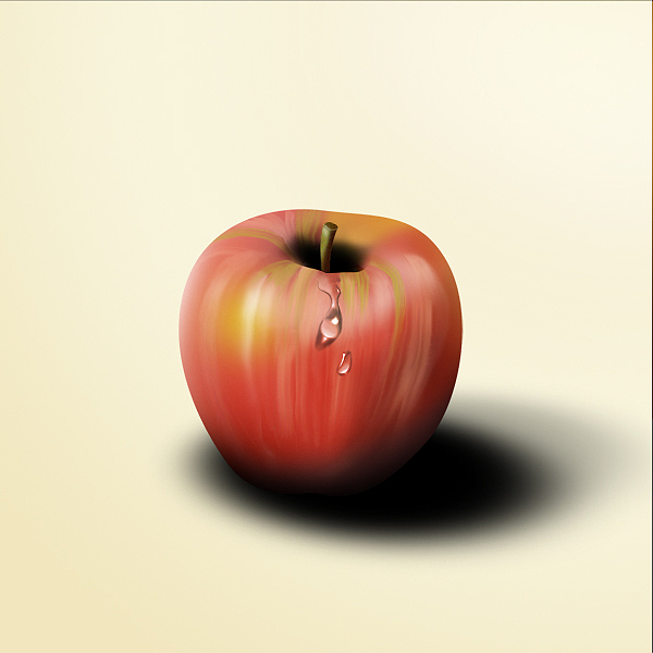 最近想吃苹果，没钱，画一个吧！！（鼠绘）（图ZMzUyMjQ0NzI=） - 创作习作 - 站酷设计师vale原创素材 - 站酷ZCOOL