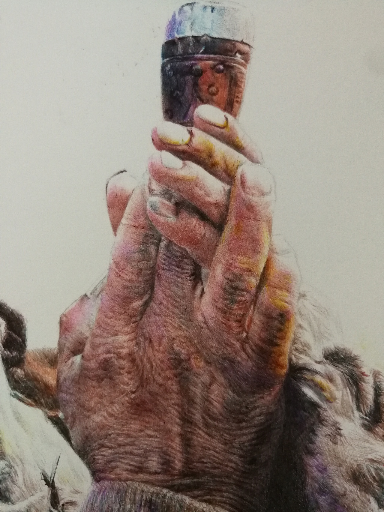 彩色圓珠筆作品《祈福》（圖ZMTYxODA3NzI4） - 繪畫 - 站酷設(shè)計(jì)師浩軒手繪原創(chuàng)素材 - 站酷ZCOOL