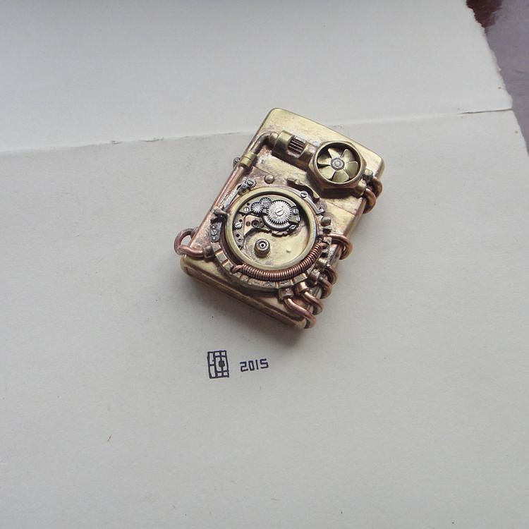 太极2——蒸汽朋克ZIPPO MOD（图ZMzE4NzExMTY=） - 其他手工艺 - 站酷设计师周晖设计原创素材 - 站酷ZCOOL