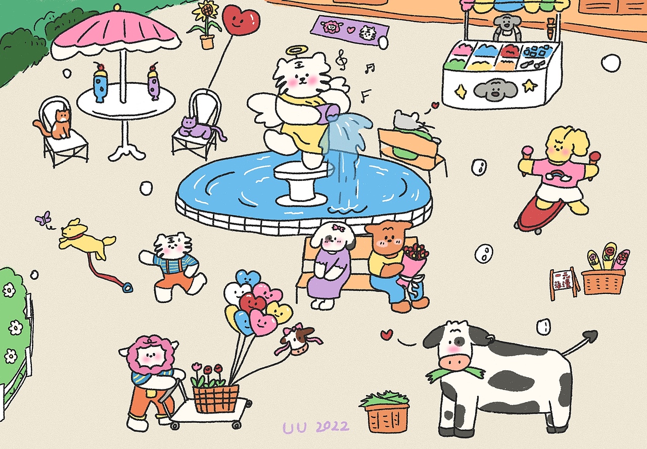 一元浪漫（图ZMzExMDc4Mjgw） - 儿童插画 - 站酷设计师土茯苓煲汤原创素材 - 站酷ZCOOL