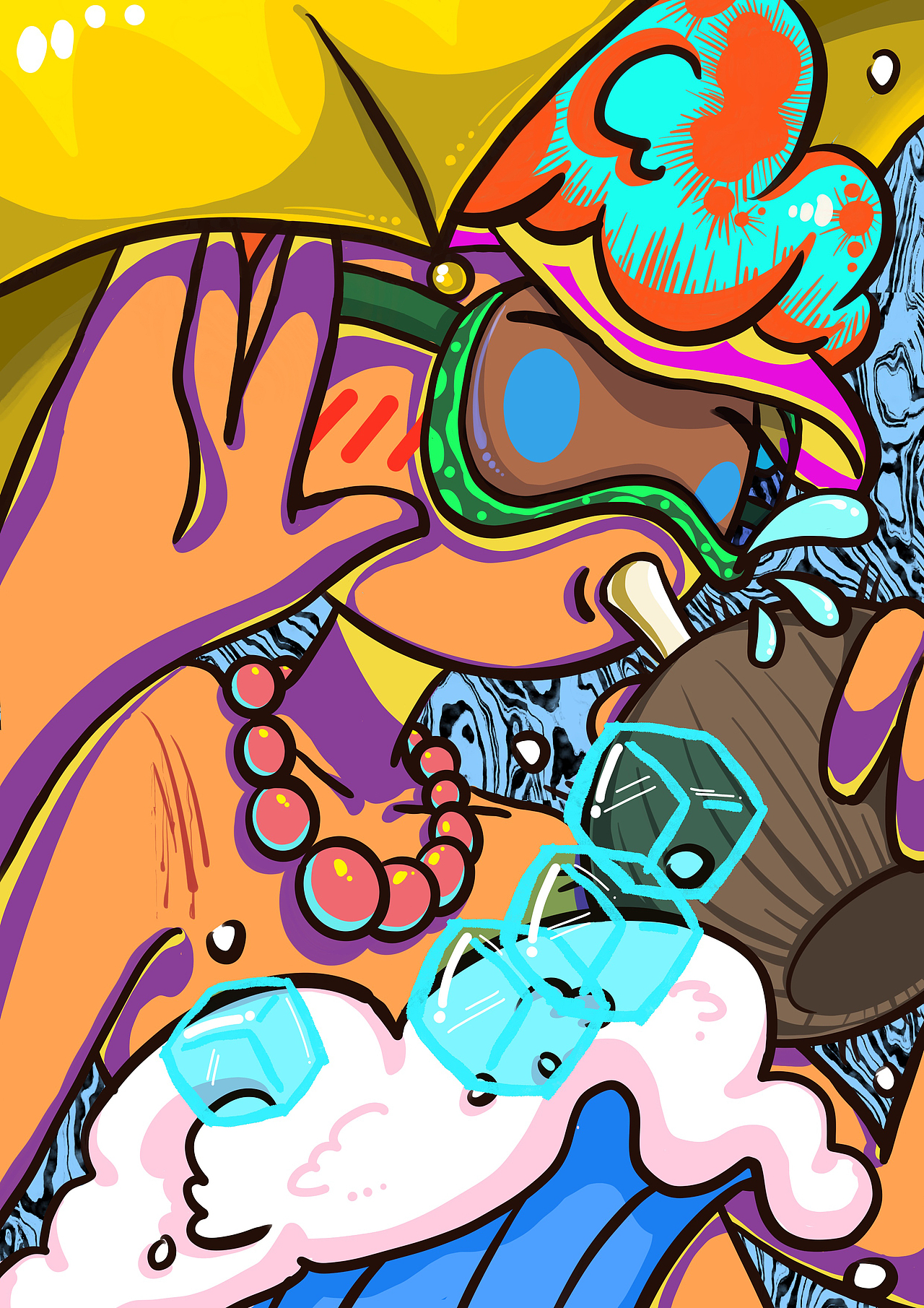 可视化设计 味觉听觉触觉插画