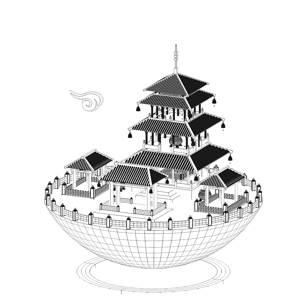 #C4D#中国古代建筑+3D视频H5交互制作(图ZMTI3MzYzMDg0) - 建筑/空间 - 站酷设计师跳跳糖创意原创素材 - 站酷ZCOOL