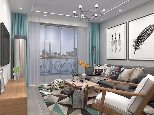 北欧风89平温馨家装