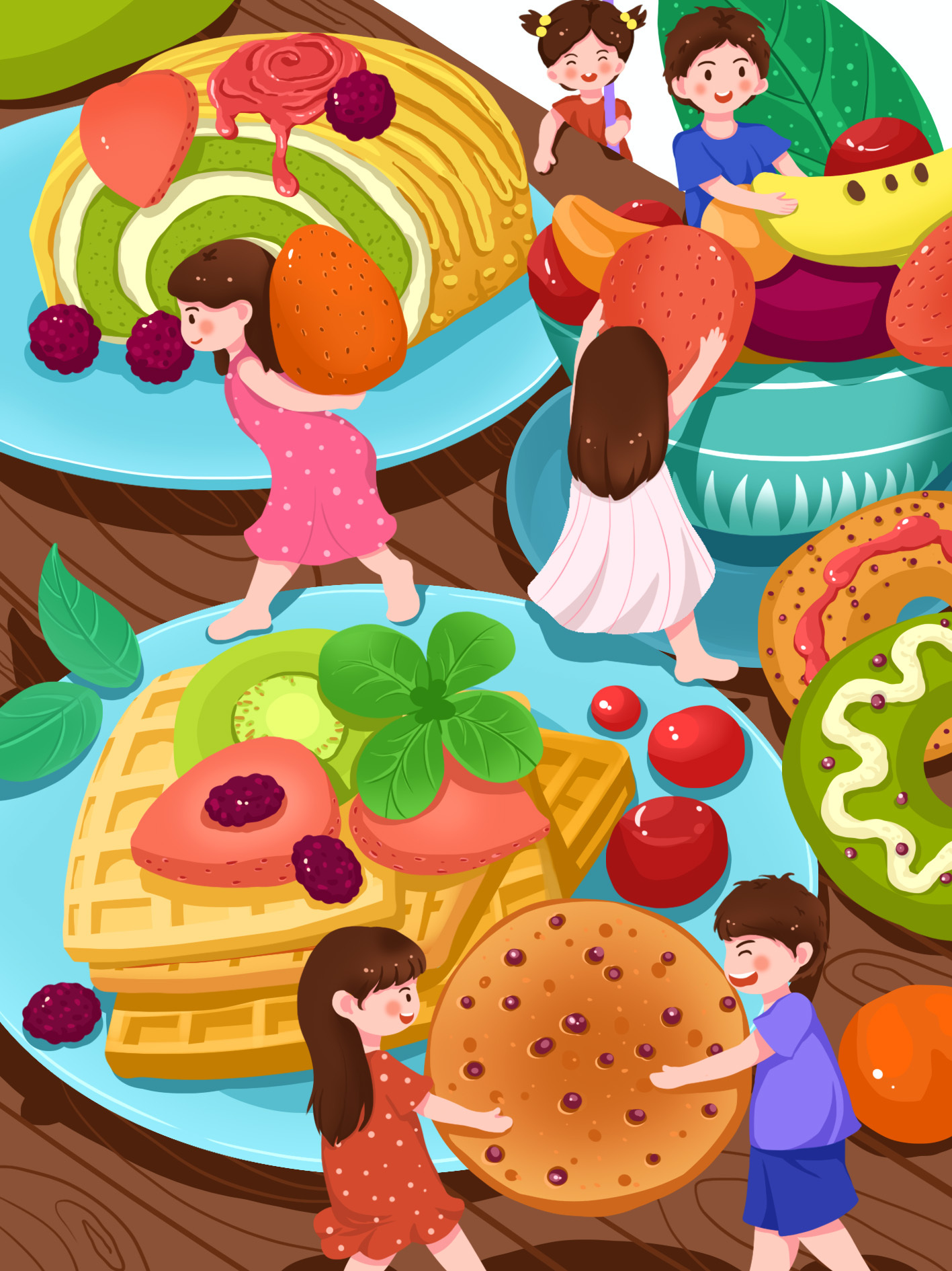 小人国卡通可爱插画|插画|儿童插画|z77992165 - 原创作品 - 站酷 (zc