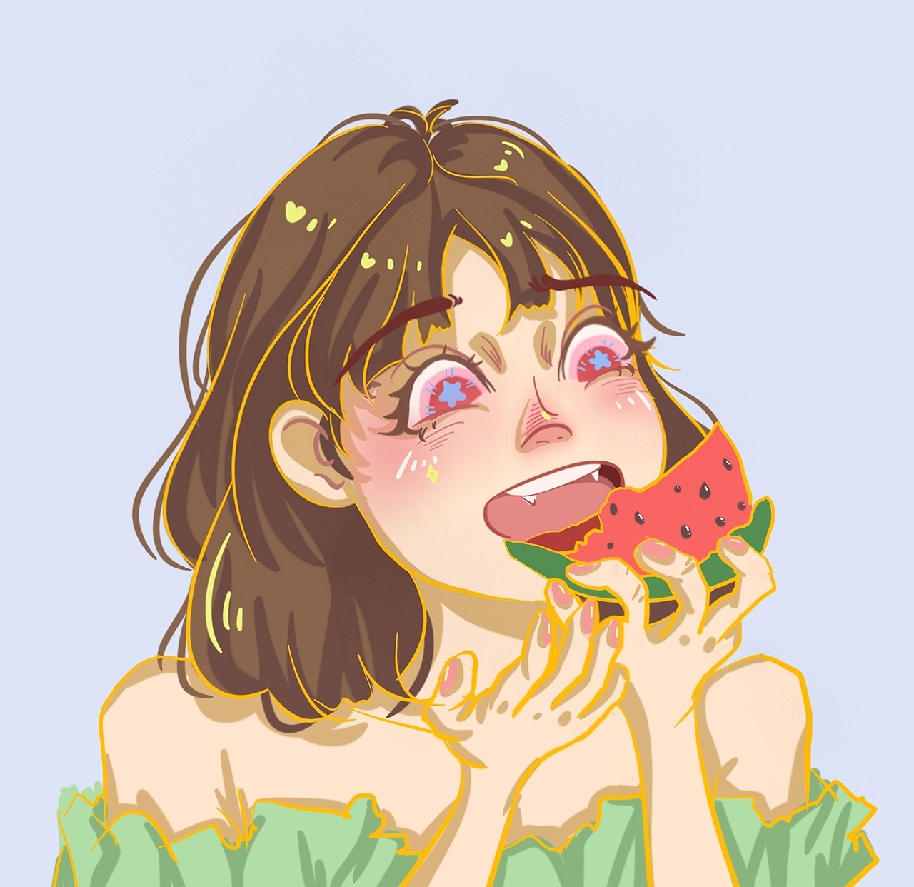 一组卡通人物的小脑袋