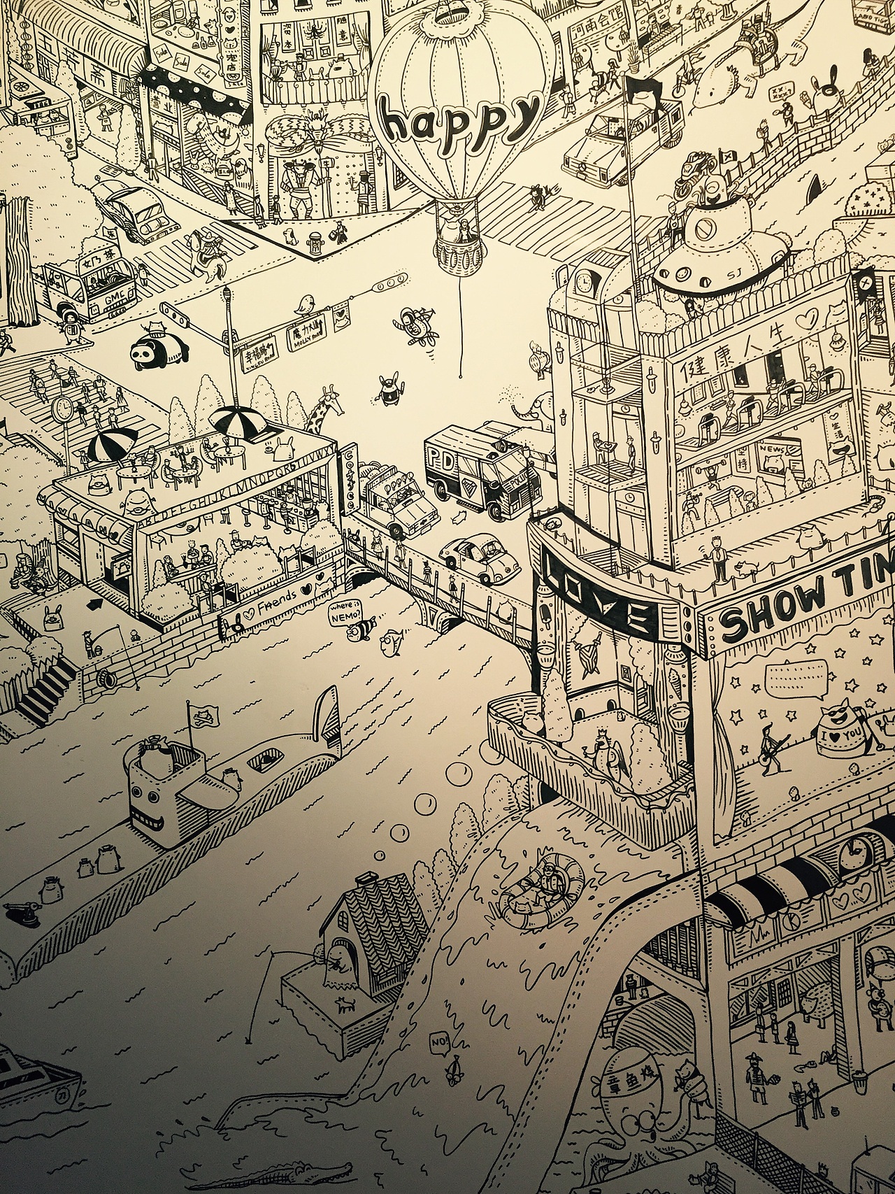 墙上的小世界（图ZMzA3NTUzMDg=） - 创作习作 - 站酷设计师仙豆的豆原创素材 - 站酷ZCOOL