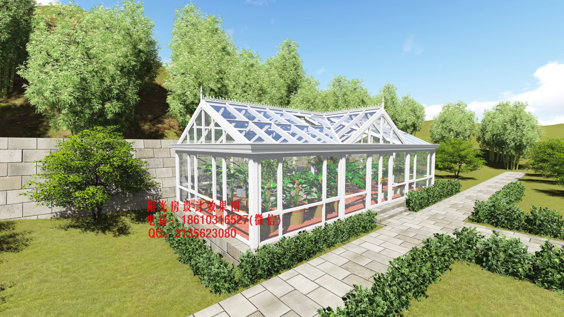 植物园阳光房设计效果图|空间|建筑设计|花园阳光房 - 原创作品 - 站酷 (ZCOOL)