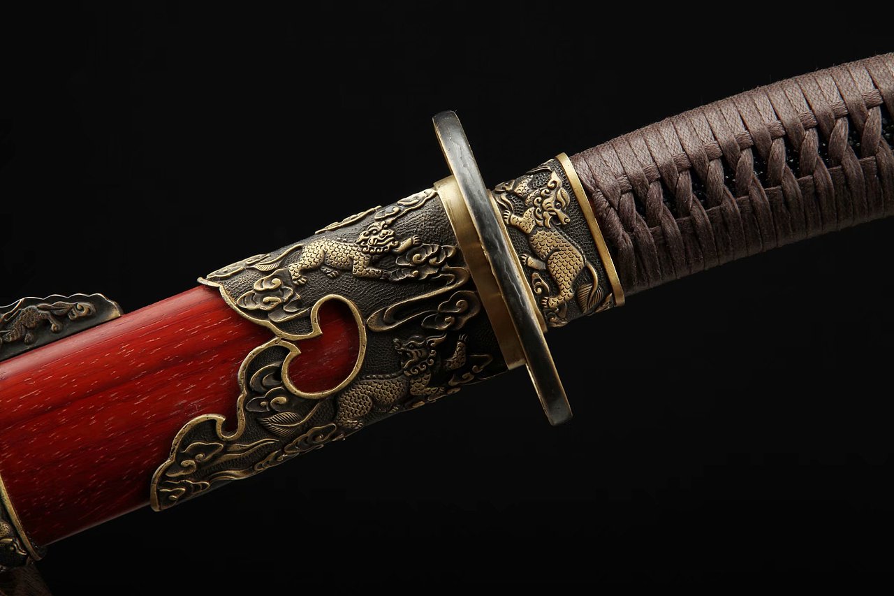 复古麒麟铜装 雁翎腰刀和风堂美术刀剑|纯艺术|绘画|和风堂美术刀剑