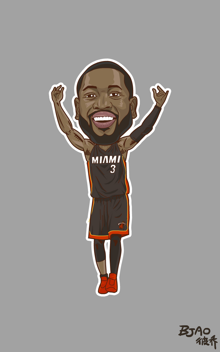 nba playzone 球星卡通造型|动漫|肖像漫画|bjao - 原创作品 - 站酷