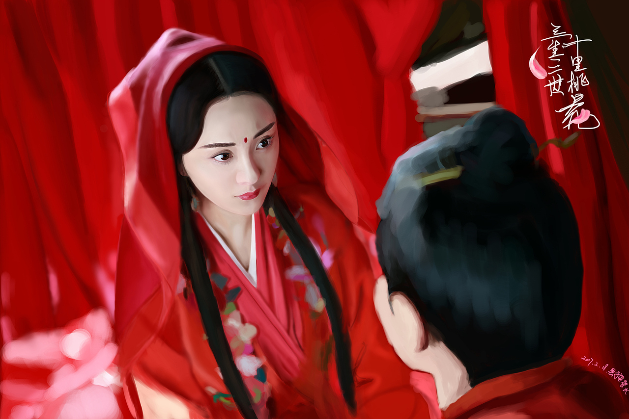 練習(xí)稿-三生三世十里桃花-白淺（圖ZNzg2MTcyNDg=） - 創(chuàng)作習(xí)作 - 站酷設(shè)計(jì)師黑貓警長(zhǎng)_zhang原創(chuàng)素材 - 站酷ZCOOL