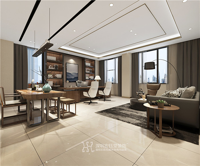 法国爱蕊丝总部办公楼装修设计董事长办公室