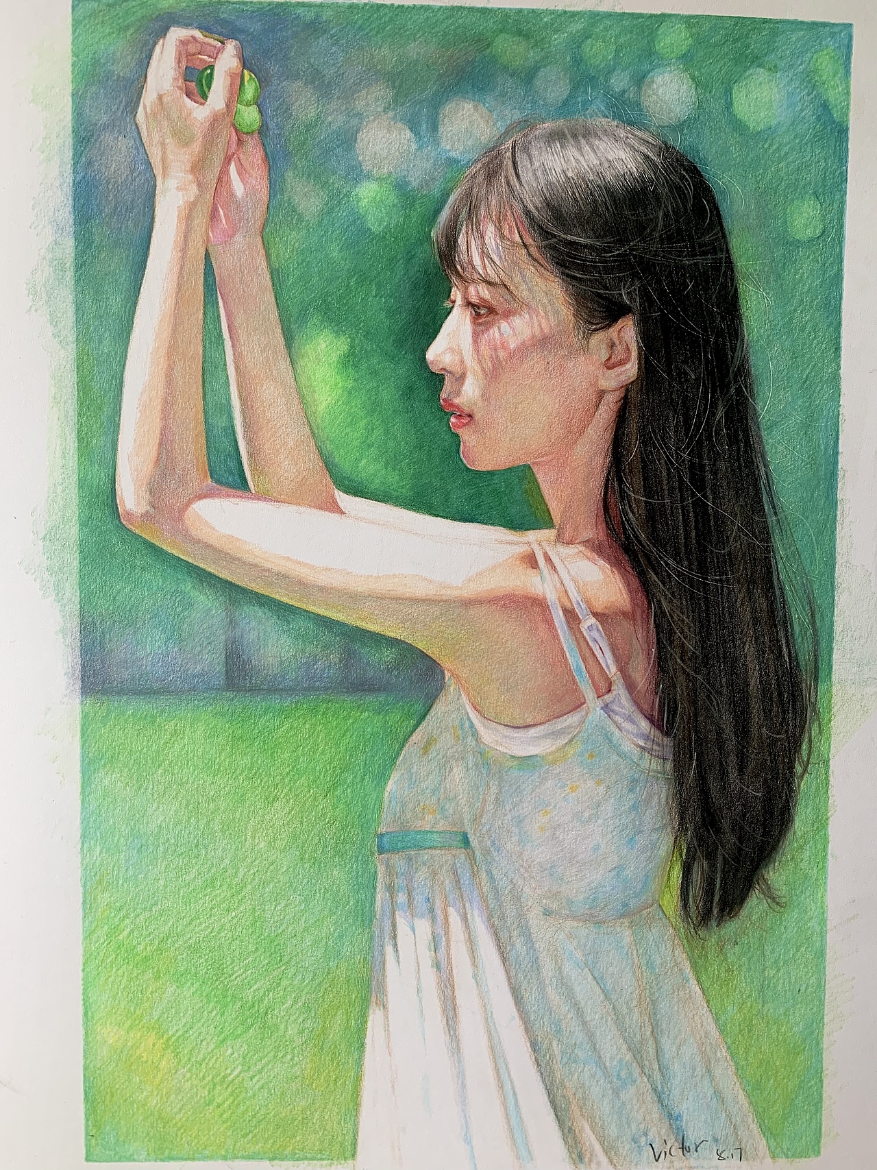 彩鉛少女（圖ZMjY3MDIwMTQw） - 繪畫(huà) - 站酷設(shè)計(jì)師Z59248830原創(chuàng)素材 - 站酷ZCOOL