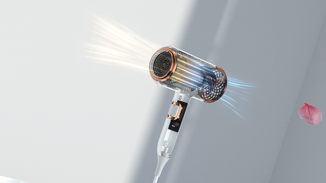 电吹风三维视频（图ZMjEyNjkxMTY4） - 动画/影视 - 站酷设计师亿意视频工作室原创素材 - 站酷ZCOOL