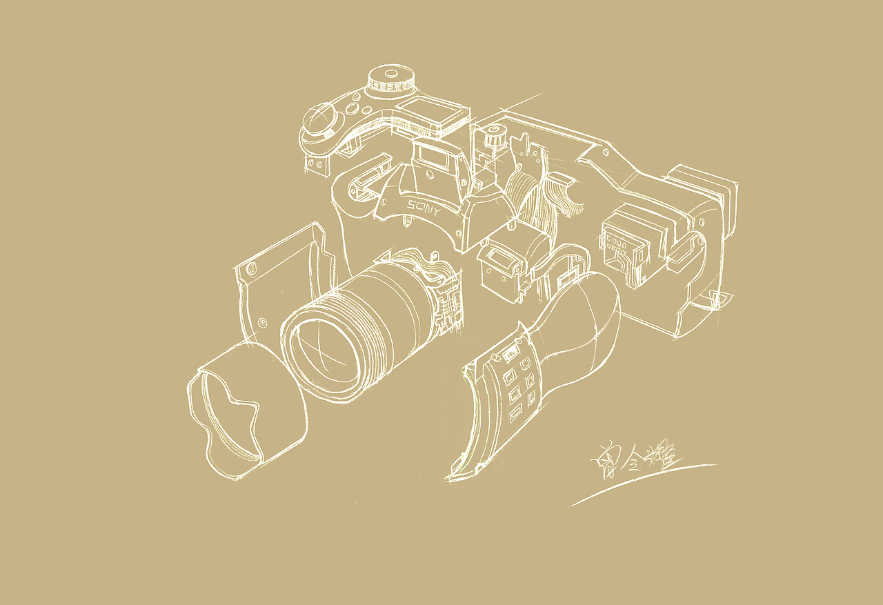 产品设计手绘上色