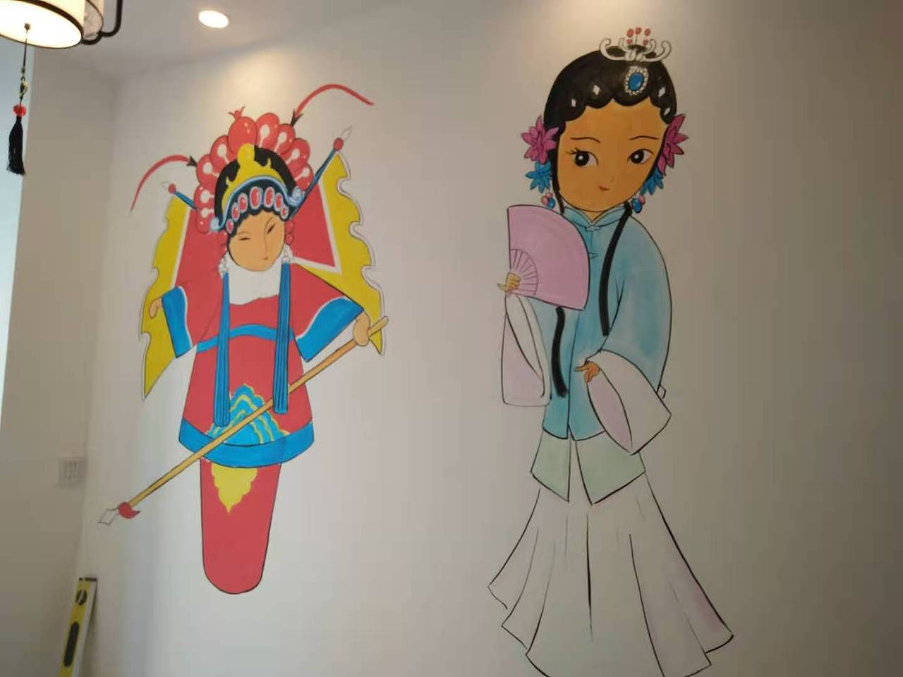 亳州程妮采耳墙体彩绘亳州碧桂园分店墙体彩绘墙绘文化