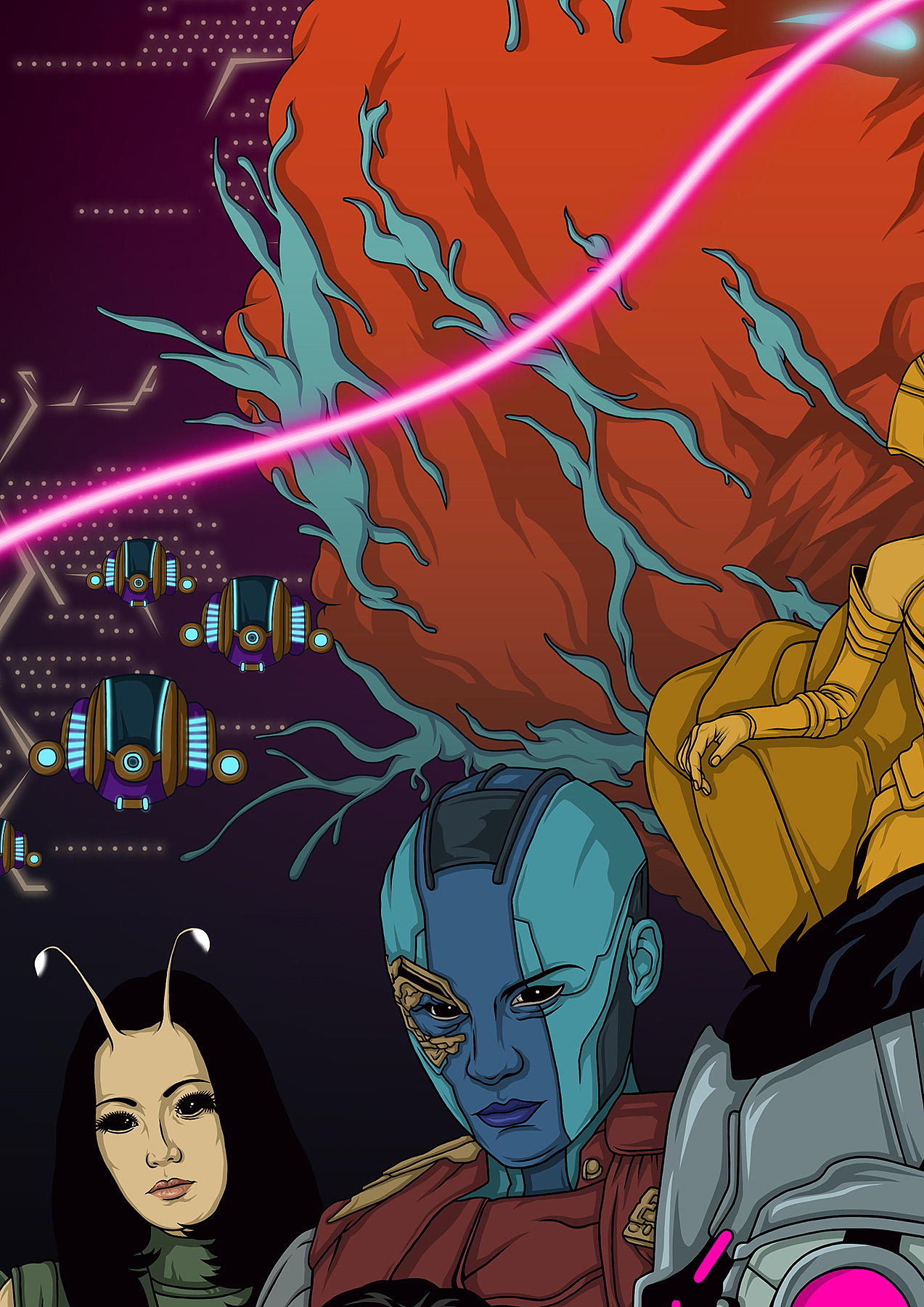 银河护卫队2音乐动态海报