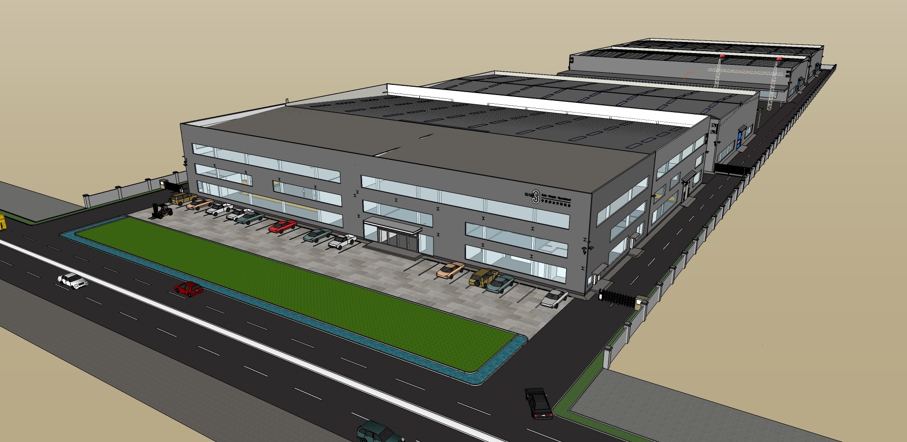 工厂车间模型图|三维|建筑/空间|谷建伟 - 原创作品 - 站酷 (zcool)